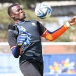 Harambee Stars goalkeeper Patrick Matasi during Training session at Police Sacco Stadium in Nairobi on October 09, 2024. Kenya National Football Team is preparing ahead of back-to-back 2025 Africa Cup of Nations (AFCON) against Cameroon. (Photo: Samwel Ogor/Sportpicha)