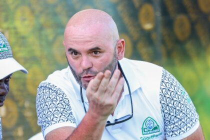 Gor Mahia FC Head Coach Sinisa Mihic seen during their FKFPl match against Mathare United FC at Dandora Stadium in Nairobi on February 08, 2025. (Photo by Samwel Ogor/Sportpicha)